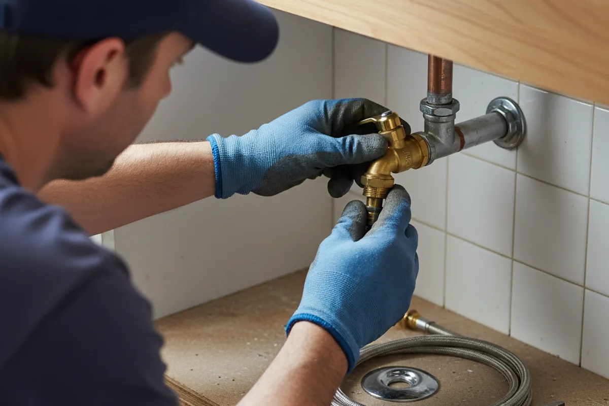 Shutoff valve and fitting work during Emergency Plumbing in Summerville